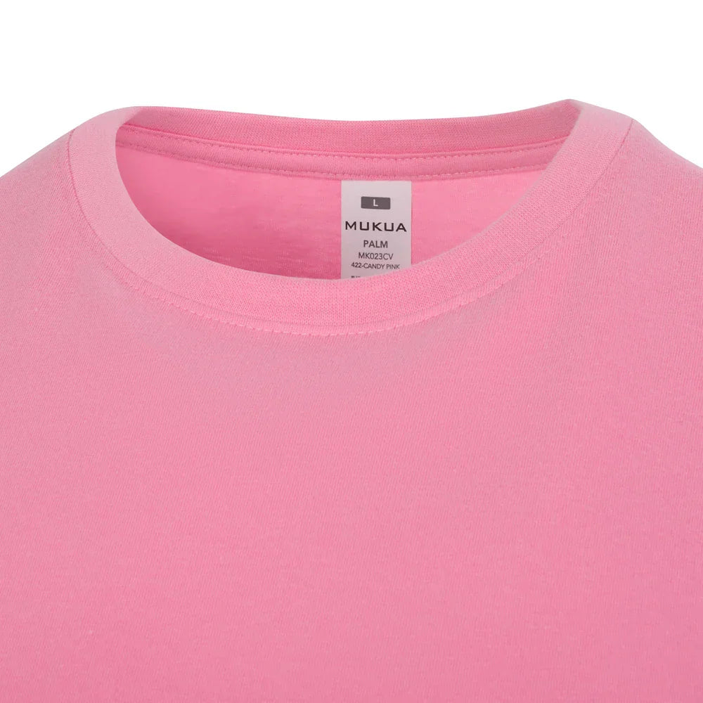 TRICOU MANECA SCURTA ROZ BOMBON PALM
