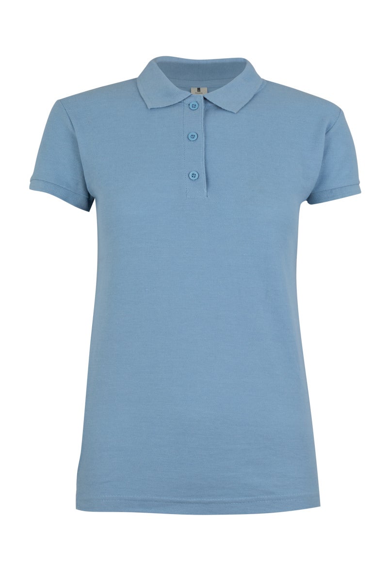 TRICOU POLO DAMA MANECA SCURTA ALBASTRU CELEST NOBBY