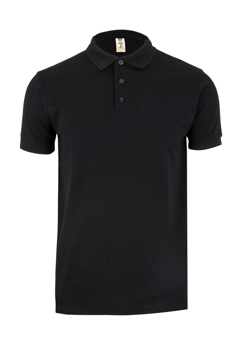 TRICOU POLO MANECA SCURTA NEGRU GIBSON