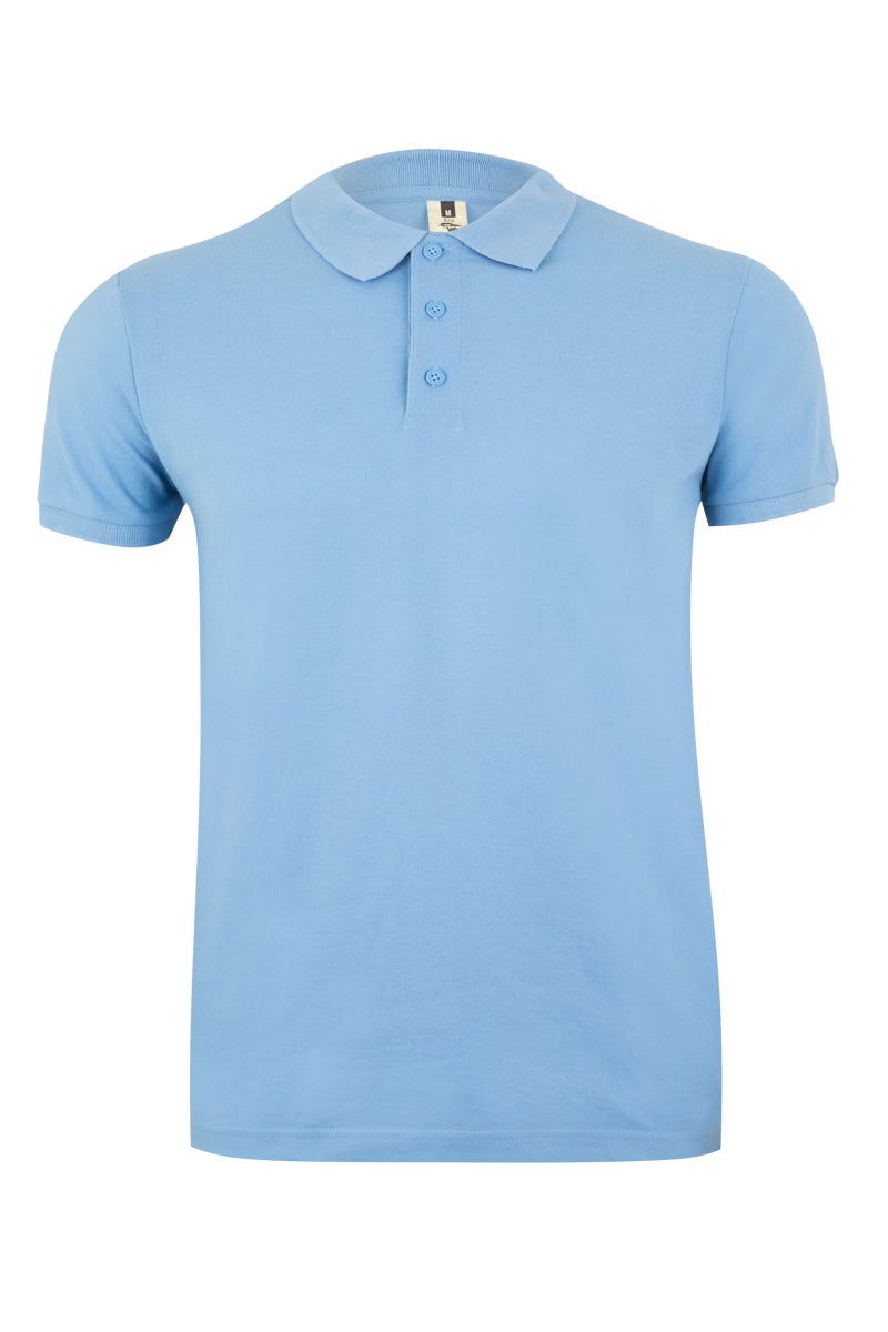 TRICOU POLO MANECA SCURTA ALBASTRU CELEST GIBSON