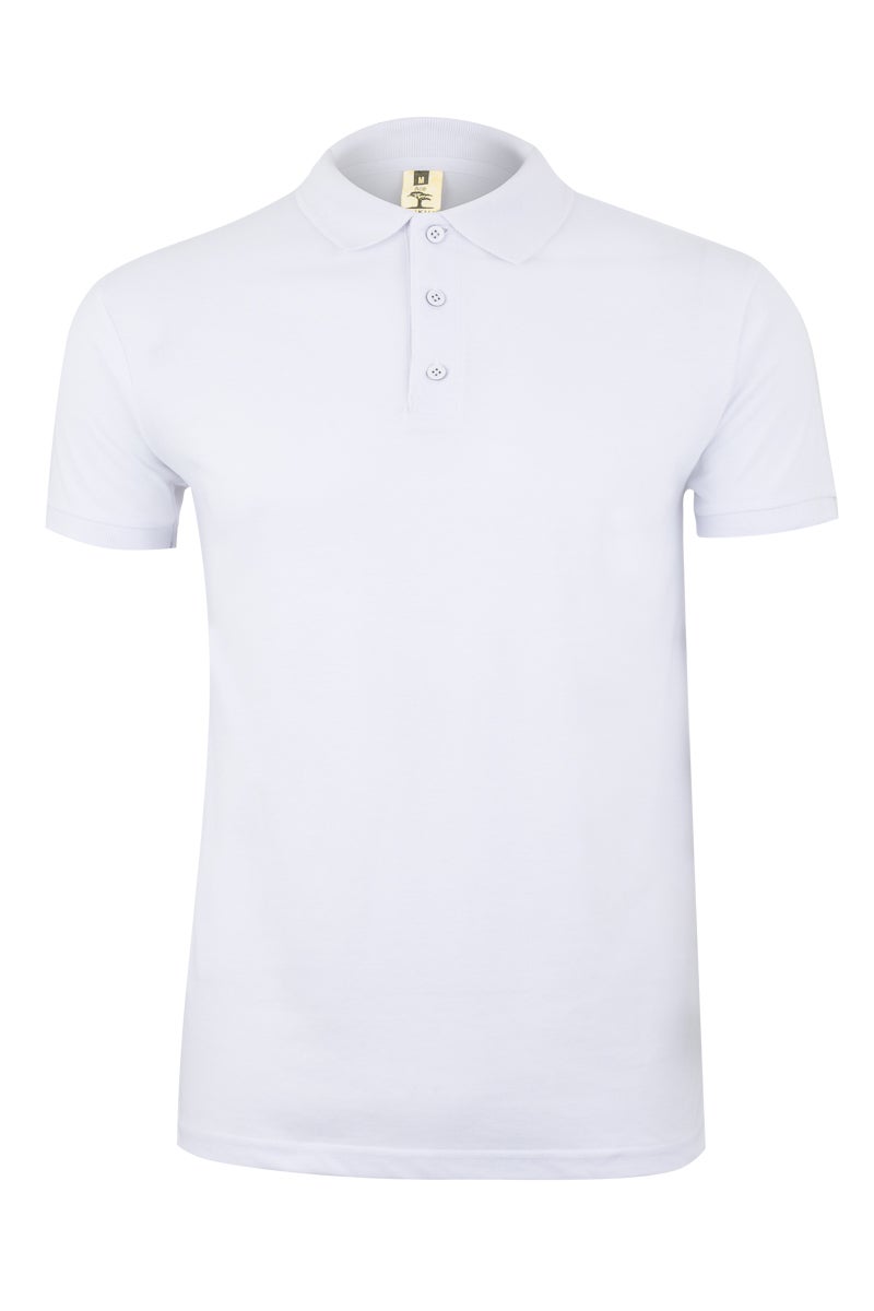 TRICOU POLO MANECA SCURTA ALB GIBSON