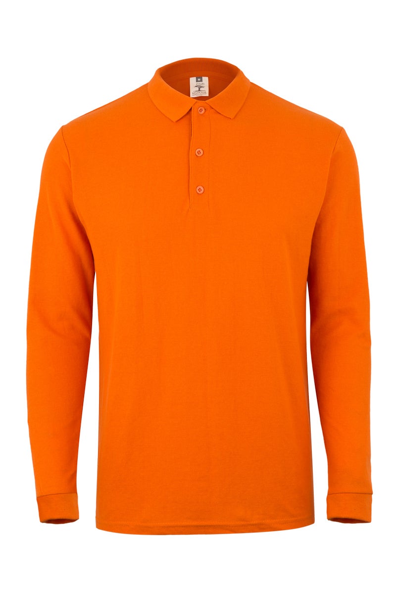 TRICOU POLO MANECA LUNGA PORTOCALIU CLIFTON