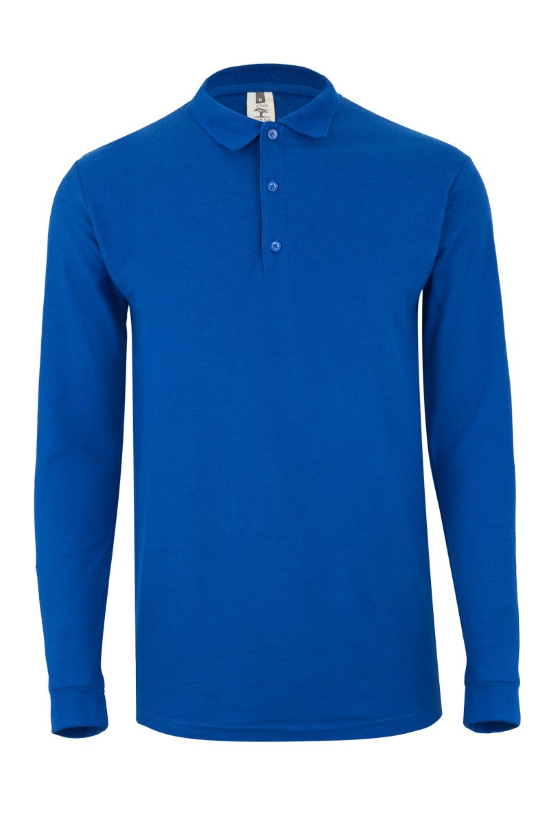 TRICOU POLO MANECA LUNGA ALBASTRU ROYAL CLIFTON