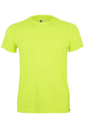 TRICOU COPII MANECA SCURTA GALBEN FLUO TECH