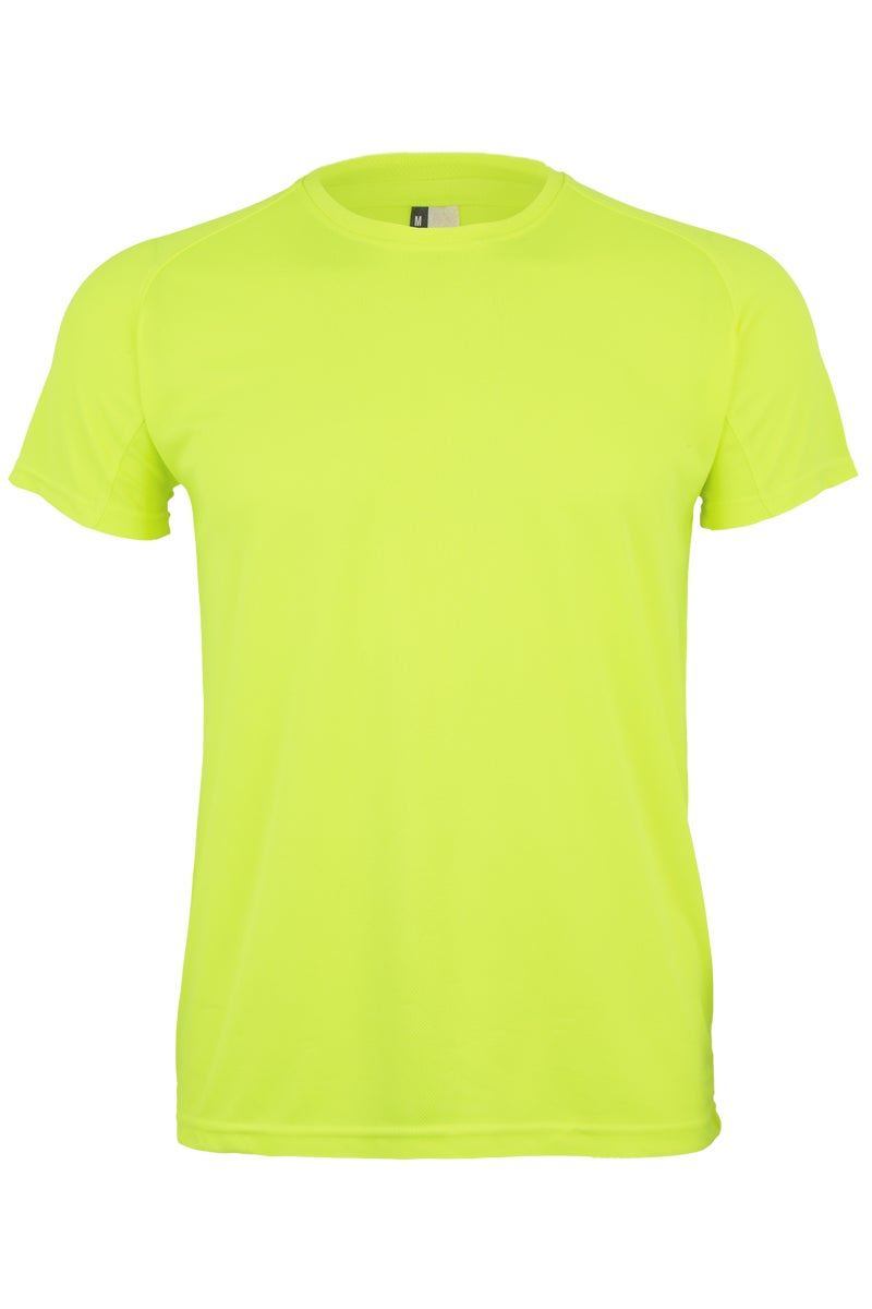 TRICOU COPII MANECA SCURTA GALBEN FLUO TECH