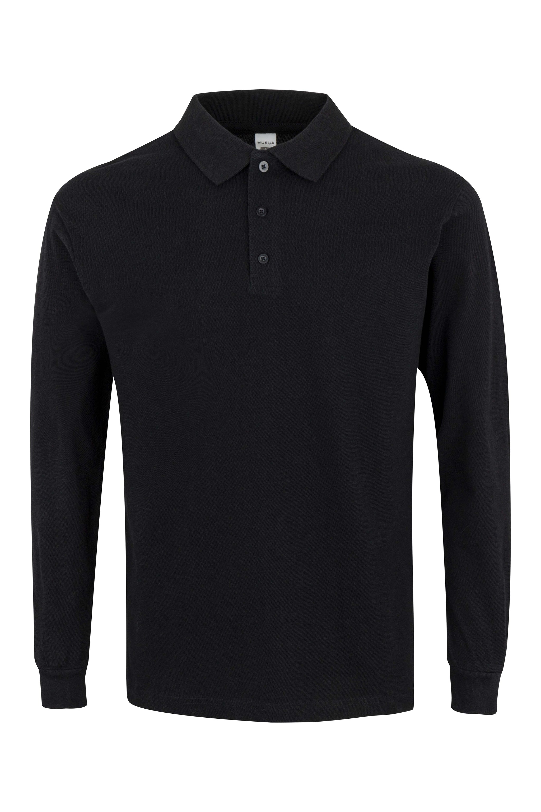 TRICOU POLO MANECA LUNGA NEGRU HOBART