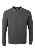 TRICOU POLO MANECA LUNGA GRI INCHIS HOBART