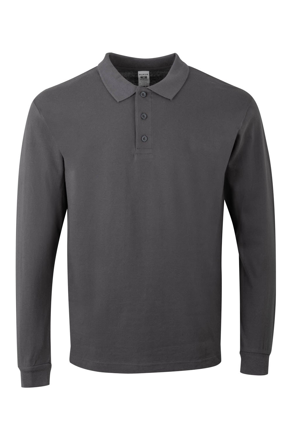 TRICOU POLO MANECA LUNGA GRI INCHIS HOBART
