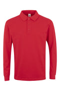 TRICOU POLO MANECA LUNGA ROSU HOBART