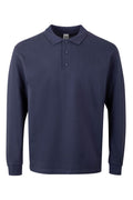 TRICOU POLO MANECA LUNGA DENIM ALBASTRU HOBART