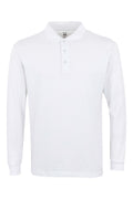TRICOU POLO MANECA LUNGA ALB HOBART