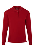 TRICOU POLO DAMA MANECA LUNGA ROSU HOBART WOMAN