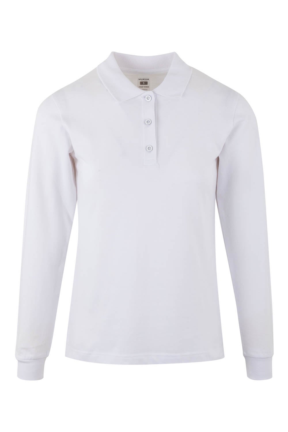 TRICOU POLO DAMA MANECA LUNGA ALB HOBART WOMAN