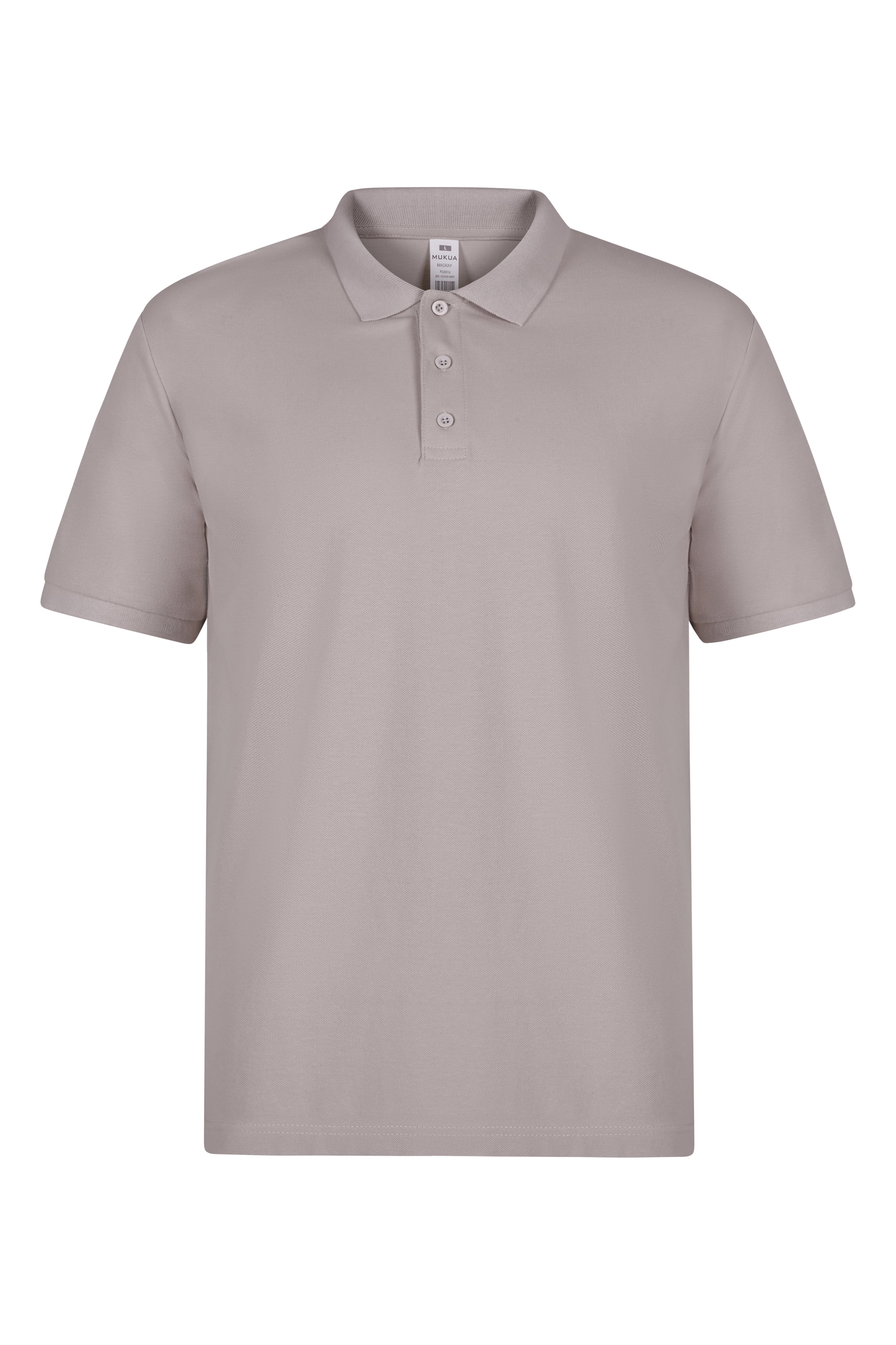 TRICOU POLO MANECA SCURTA GRI NOR MACKAY