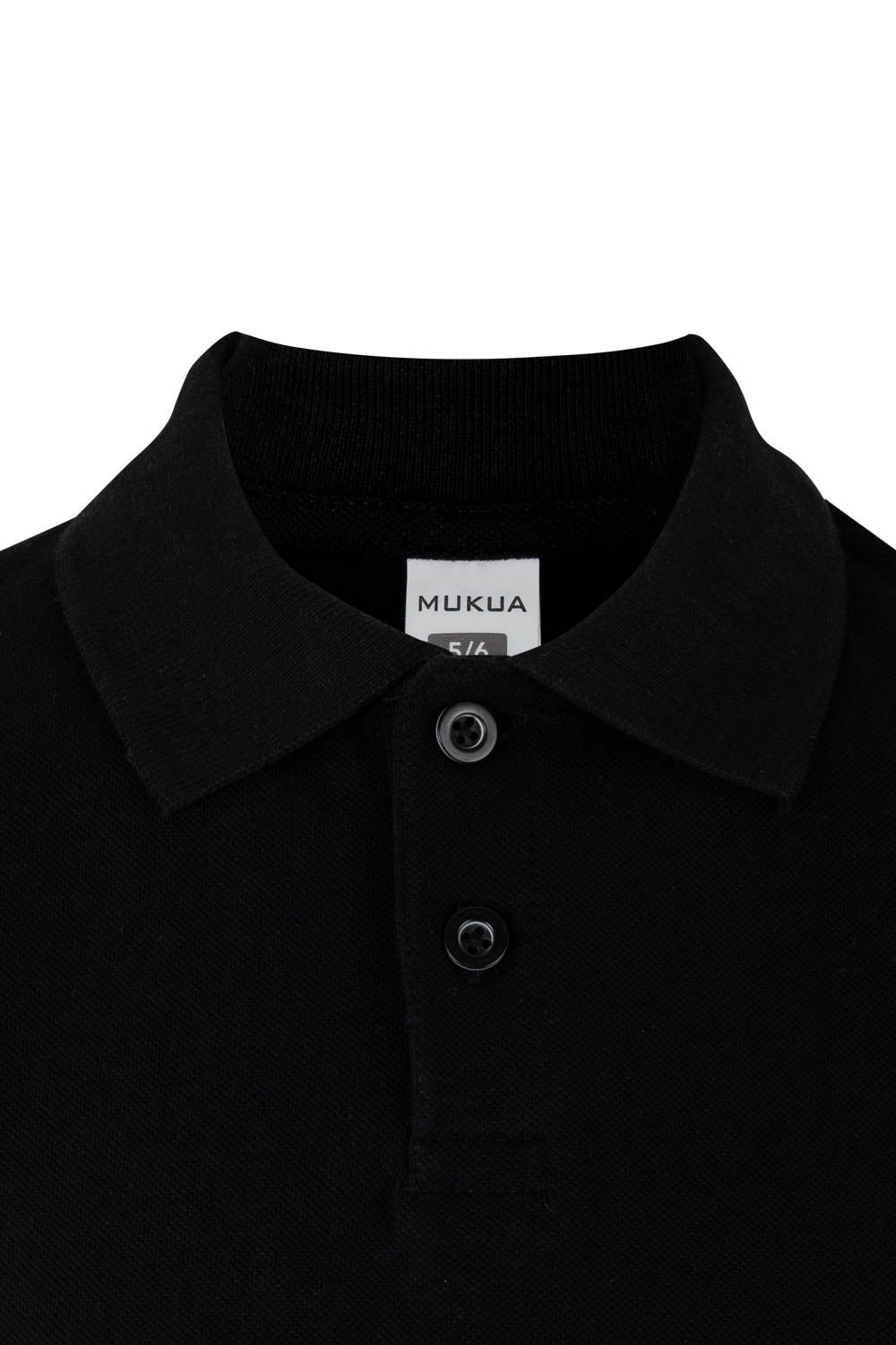 TRICOU POLO COPII MANECA SCURTA NEGRU MACKAY
