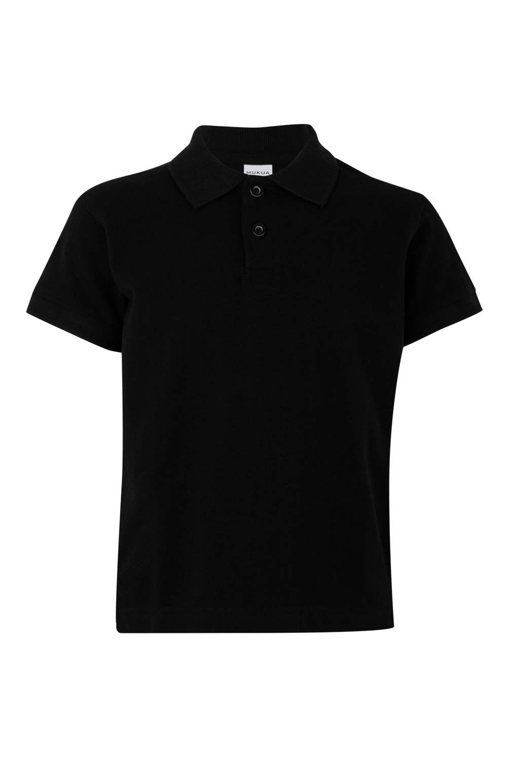 TRICOU POLO COPII MANECA SCURTA NEGRU MACKAY