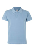 TRICOU POLO COPII MANECA SCURTA ALBASTRU CELEST MACKAY