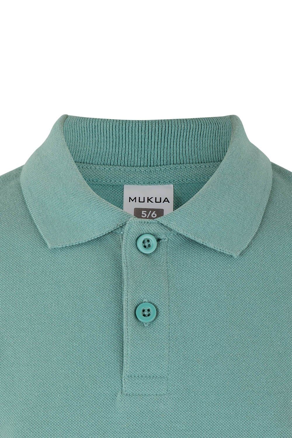 TRICOU POLO COPII MANECA SCURTA VERDE SAGE MACKAY