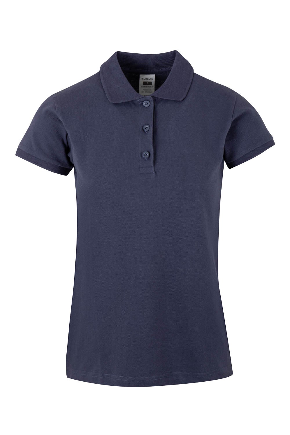 TRICOU POLO DAMA MANECA SCURTA DENIM ALBASTRU MACKAY WOMAN