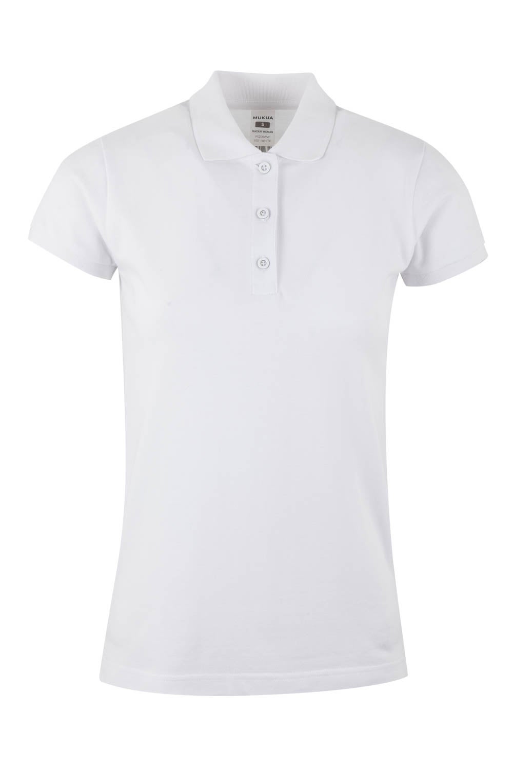 TRICOU POLO DAMA MANECA SCURTA ALB MACKAY WOMAN