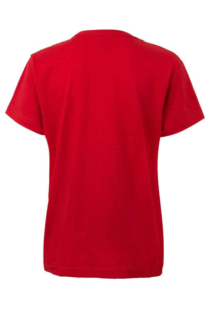 TRICOU COPII MANECA LUNGA ROSU PALM