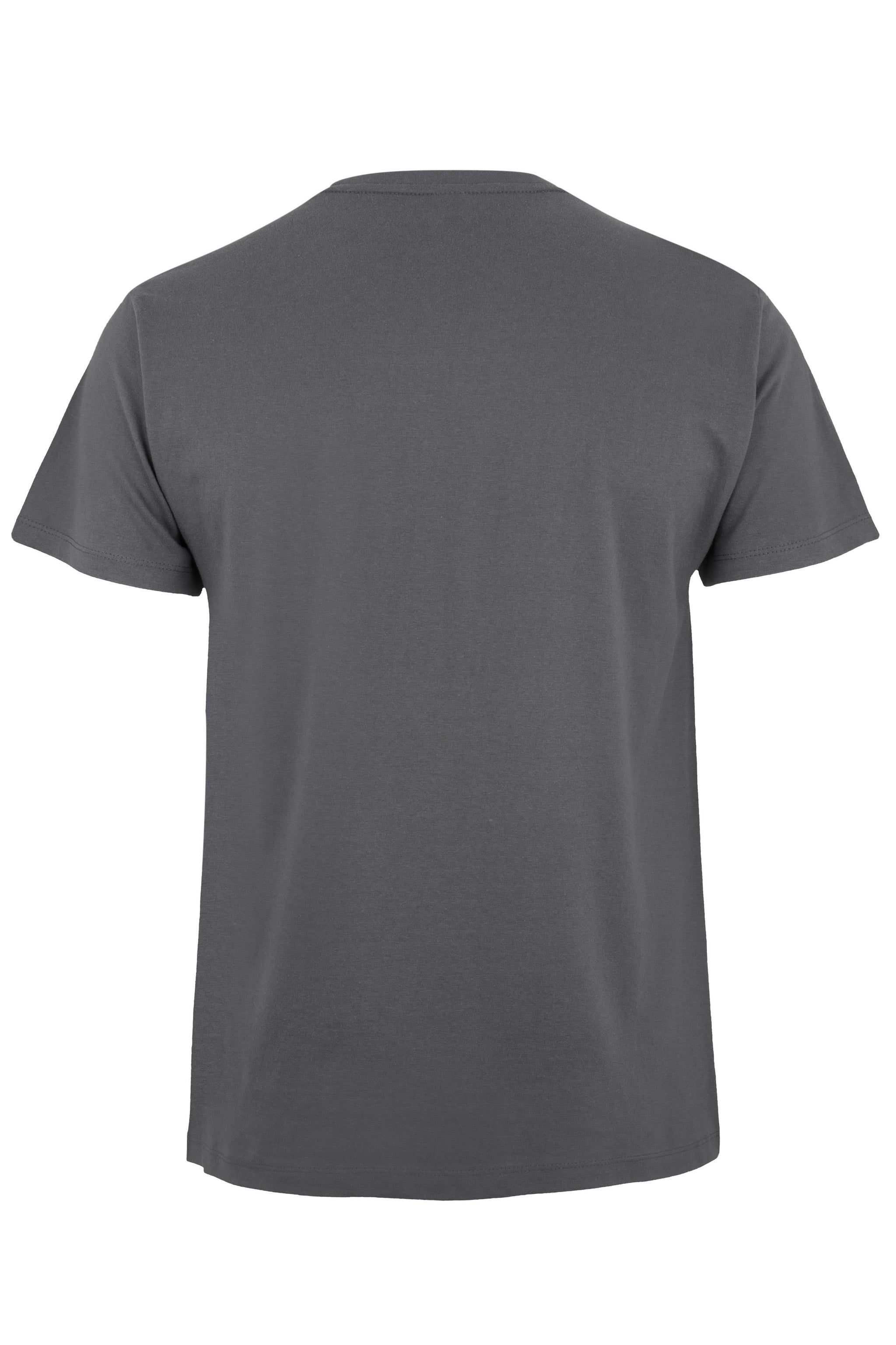 TRICOU MANECA SCURTA GRI INCHIS PALM