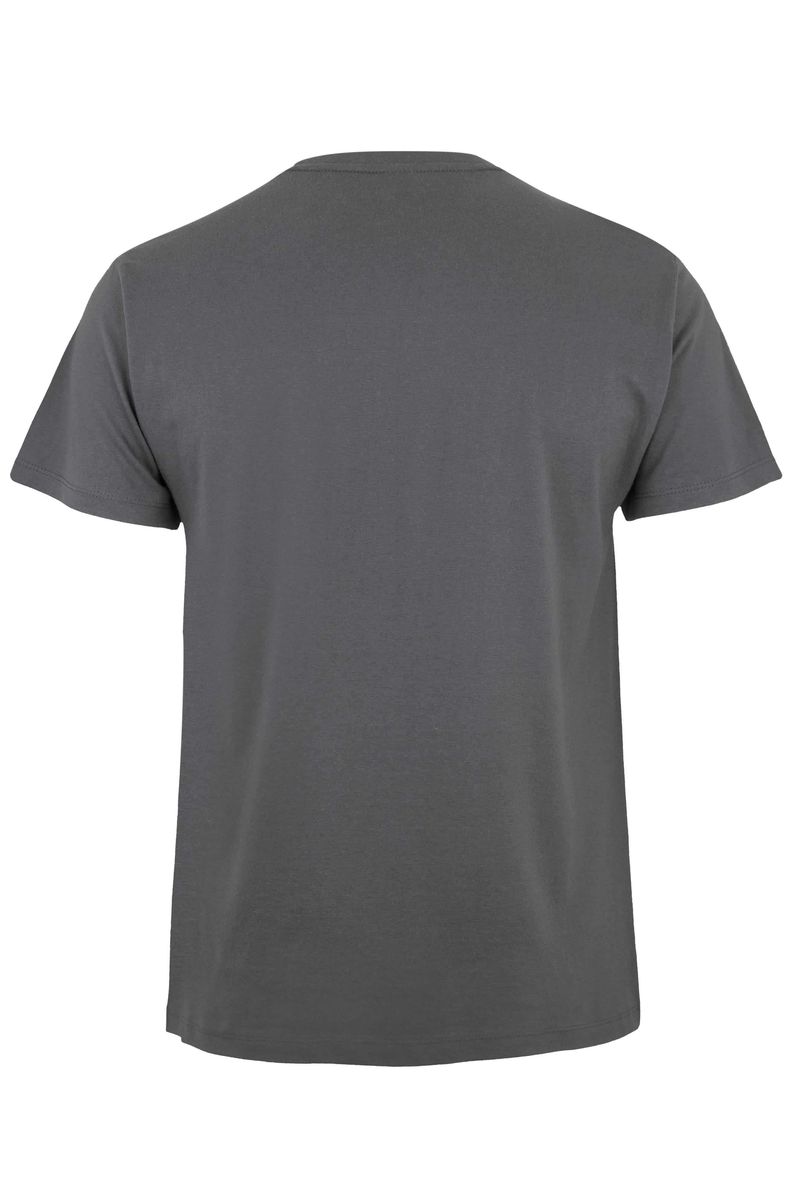 TRICOU MANECA SCURTA GRI INCHIS PALM
