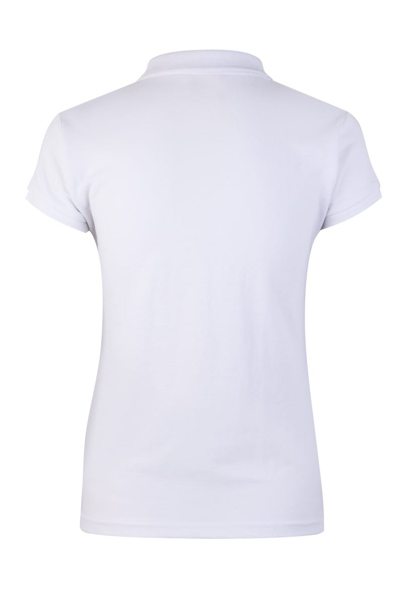 TRICOU POLO DAMA MANECA SCURTA ALB NOBBY