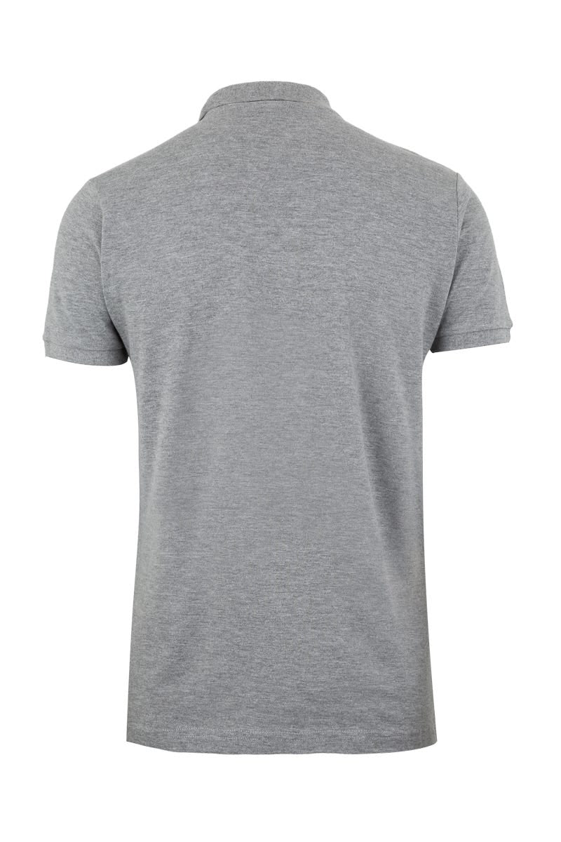 TRICOU POLO MANECA SCURTA GRI HEATHER GIBSON
