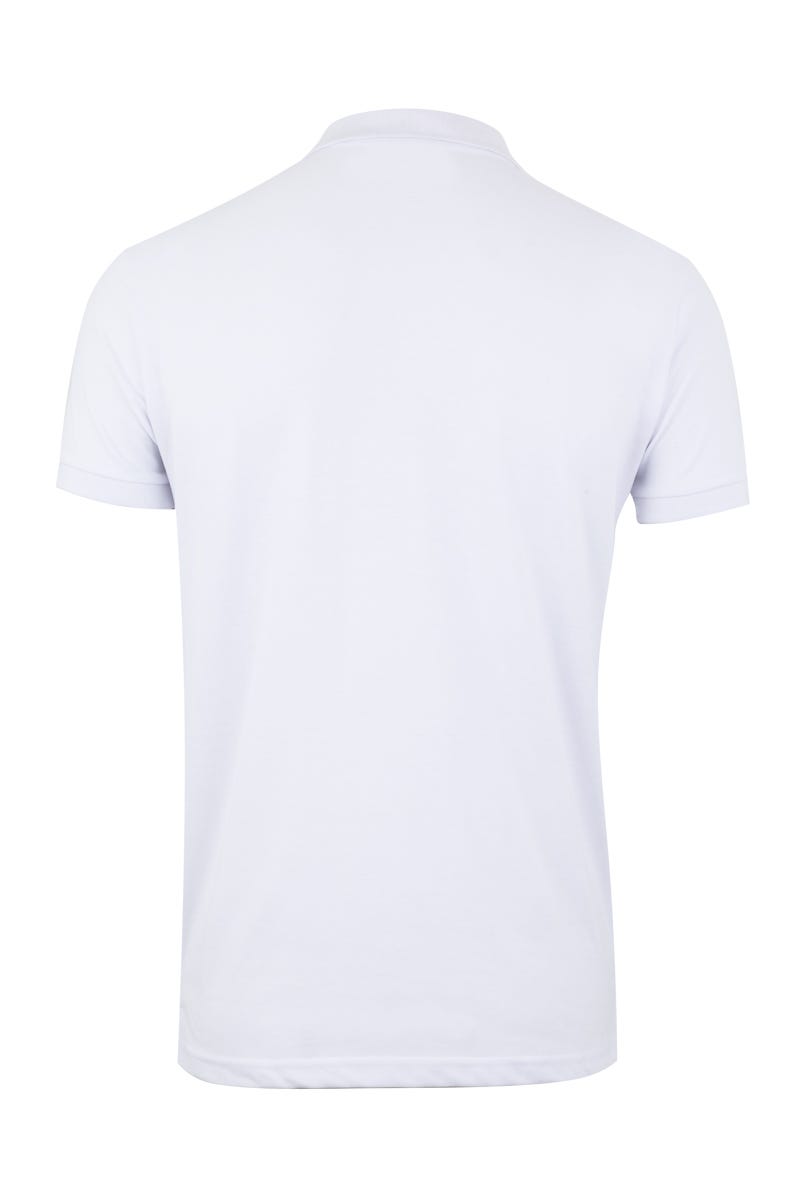 TRICOU POLO MANECA SCURTA ALB GIBSON