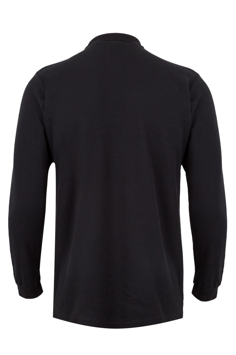 TRICOU POLO MANECA LUNGA NEGRU CLIFTON