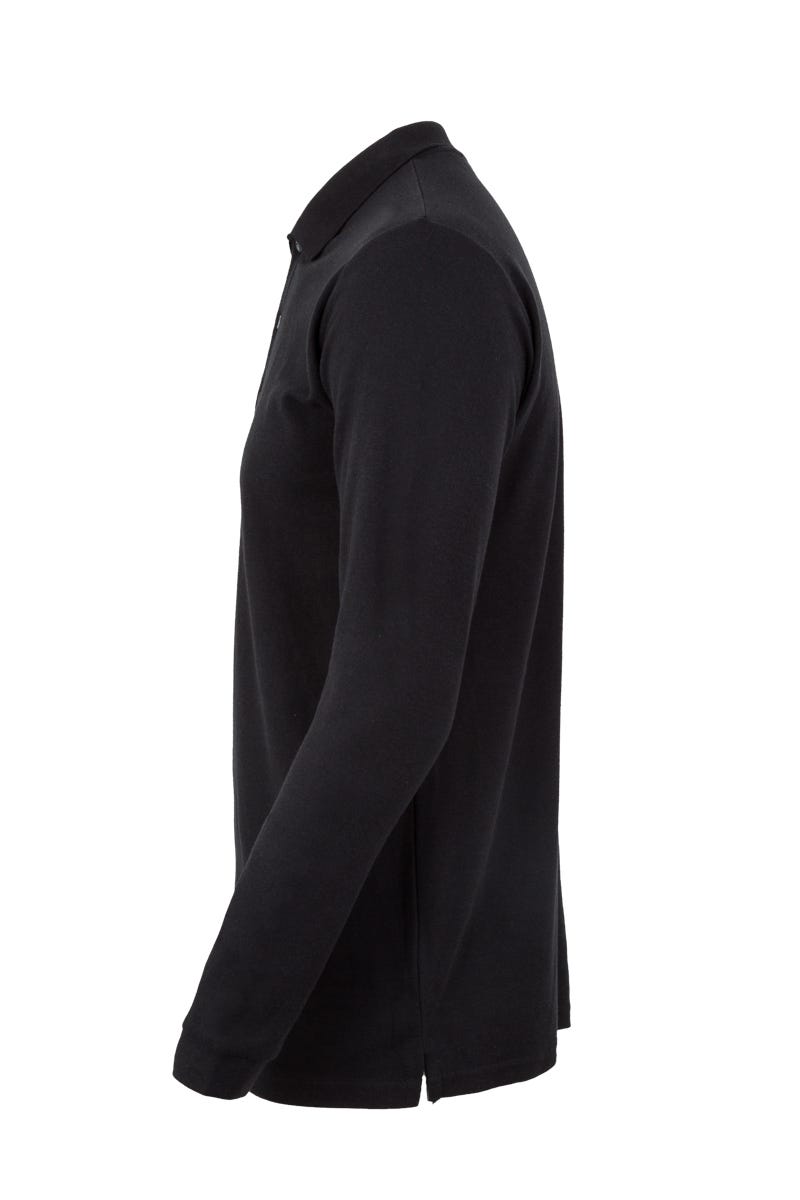 TRICOU POLO MANECA LUNGA NEGRU CLIFTON