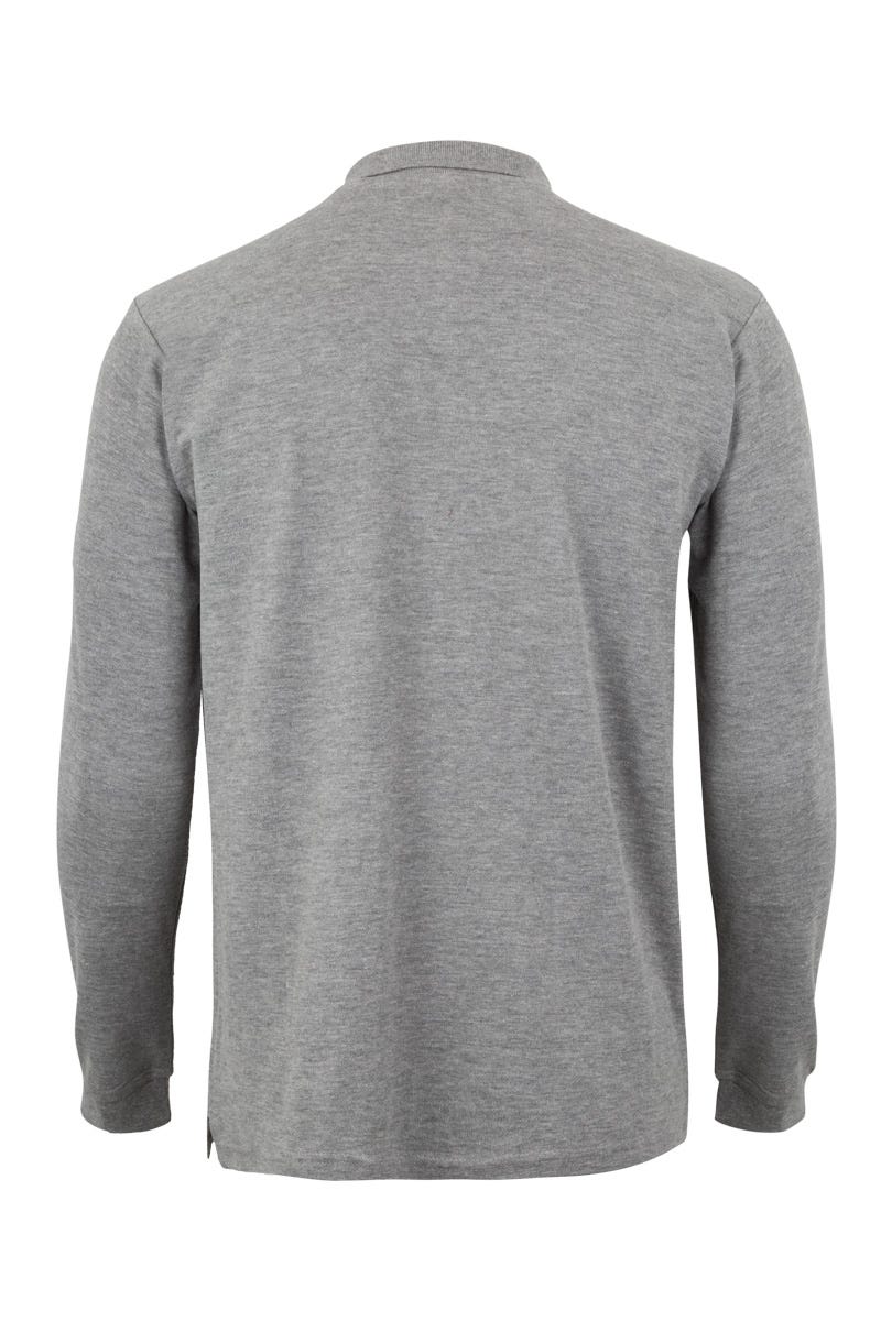 TRICOU POLO MANECA LUNGA GRI HEATHER CLIFTON