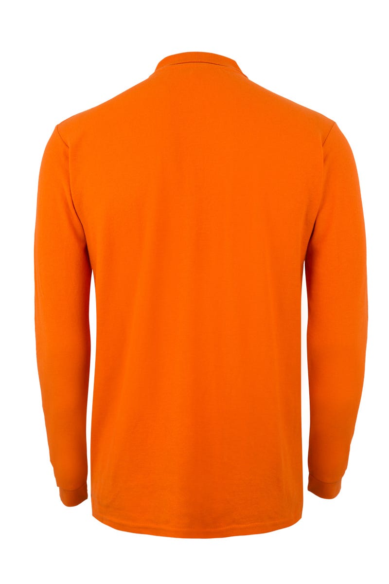 TRICOU POLO MANECA LUNGA PORTOCALIU CLIFTON
