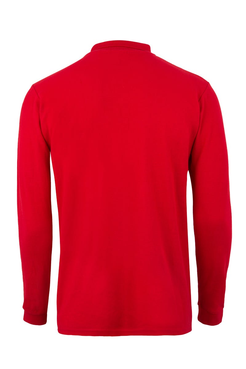 TRICOU POLO MANECA LUNGA ROSU CLIFTON