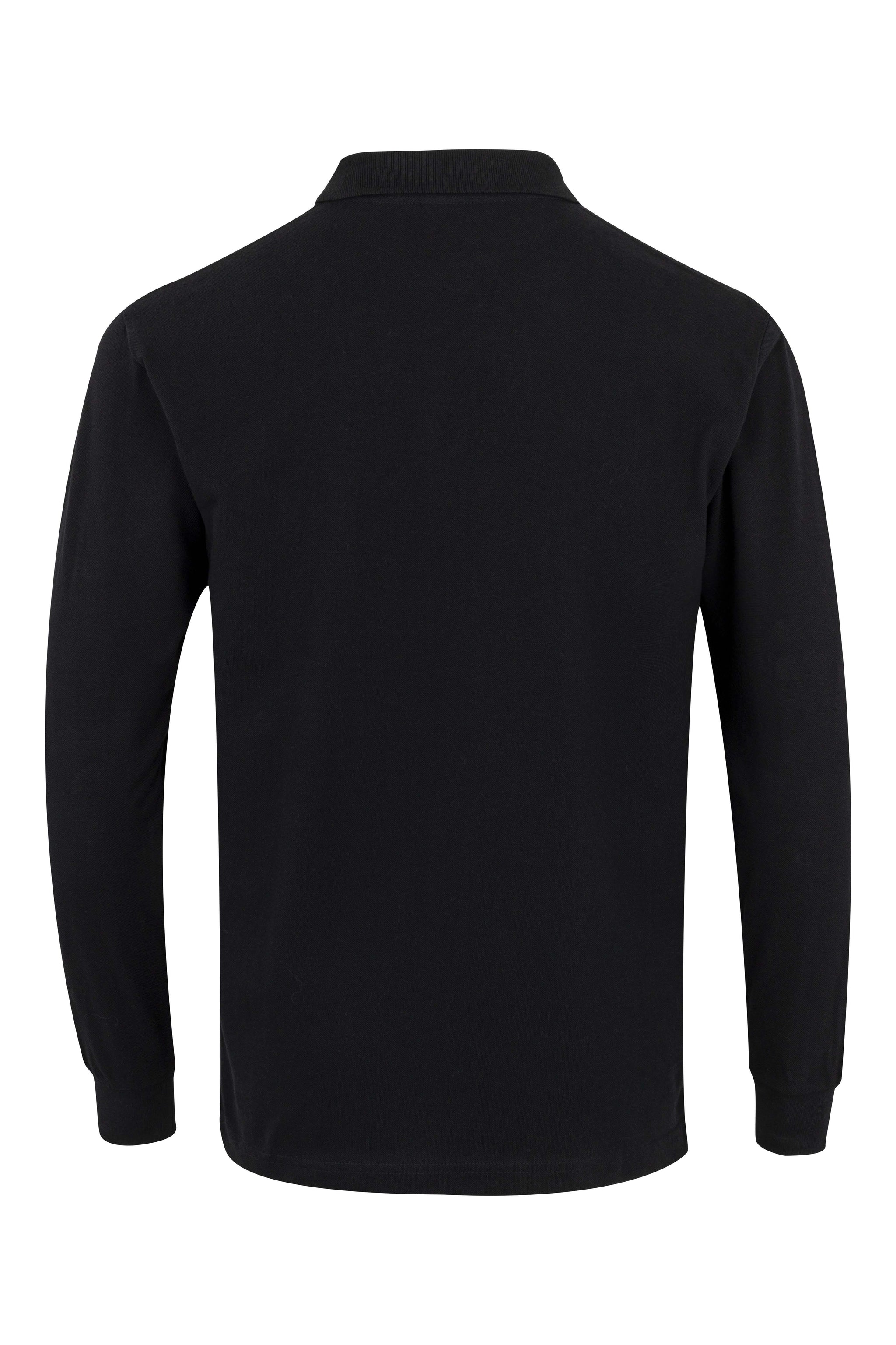 TRICOU POLO MANECA LUNGA NEGRU HOBART