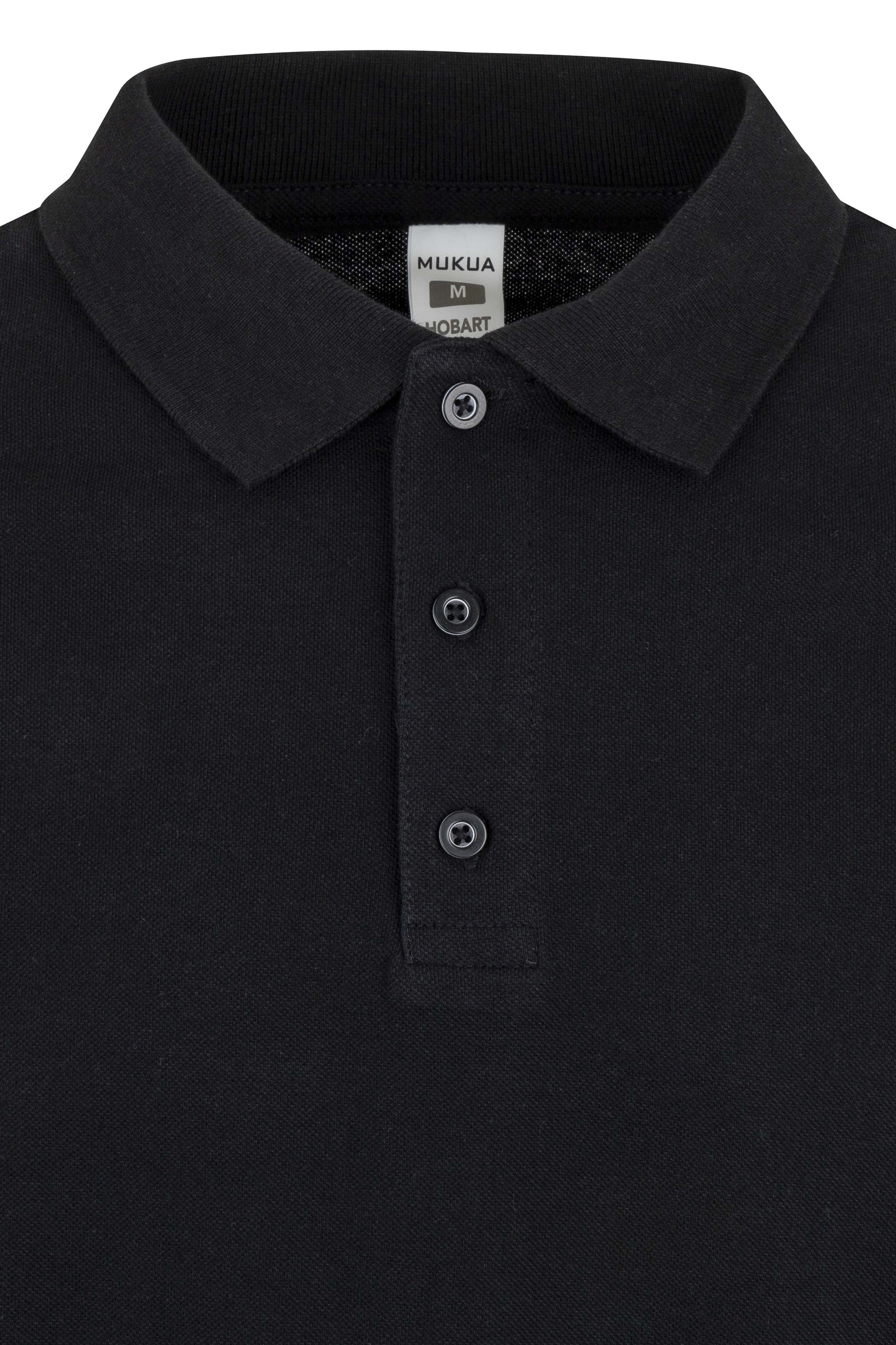 TRICOU POLO MANECA LUNGA NEGRU HOBART