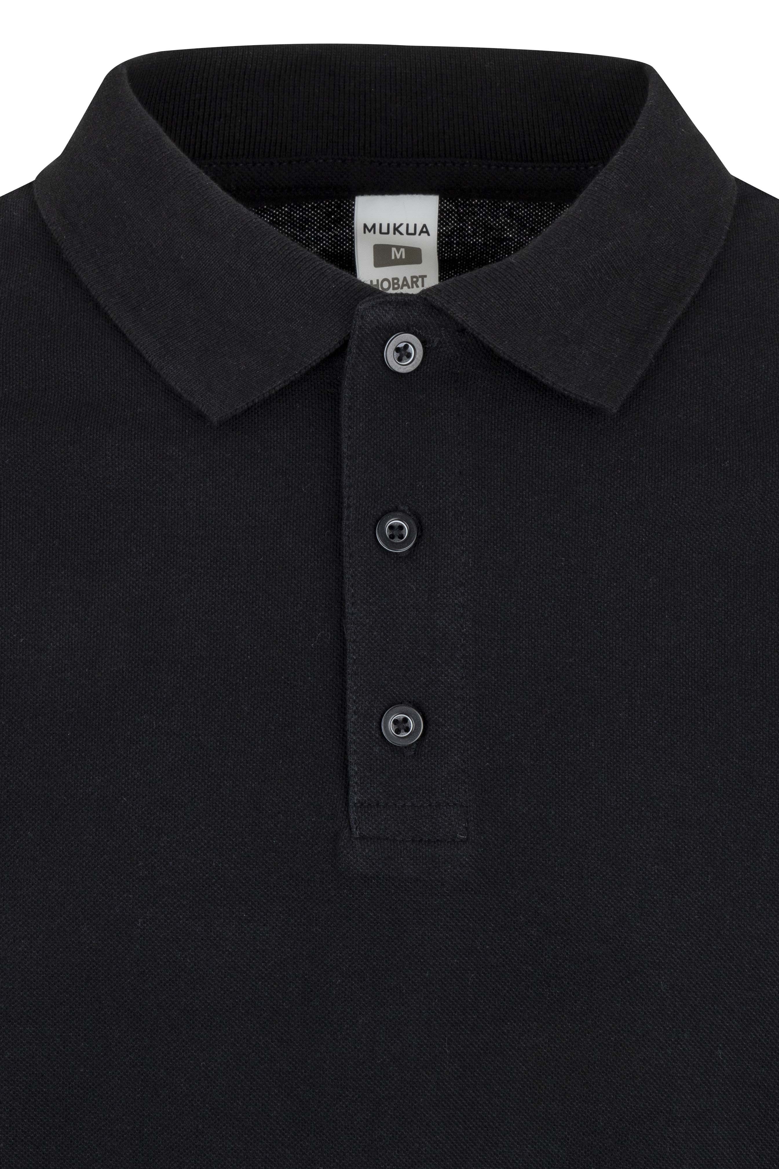 TRICOU POLO MANECA LUNGA NEGRU HOBART