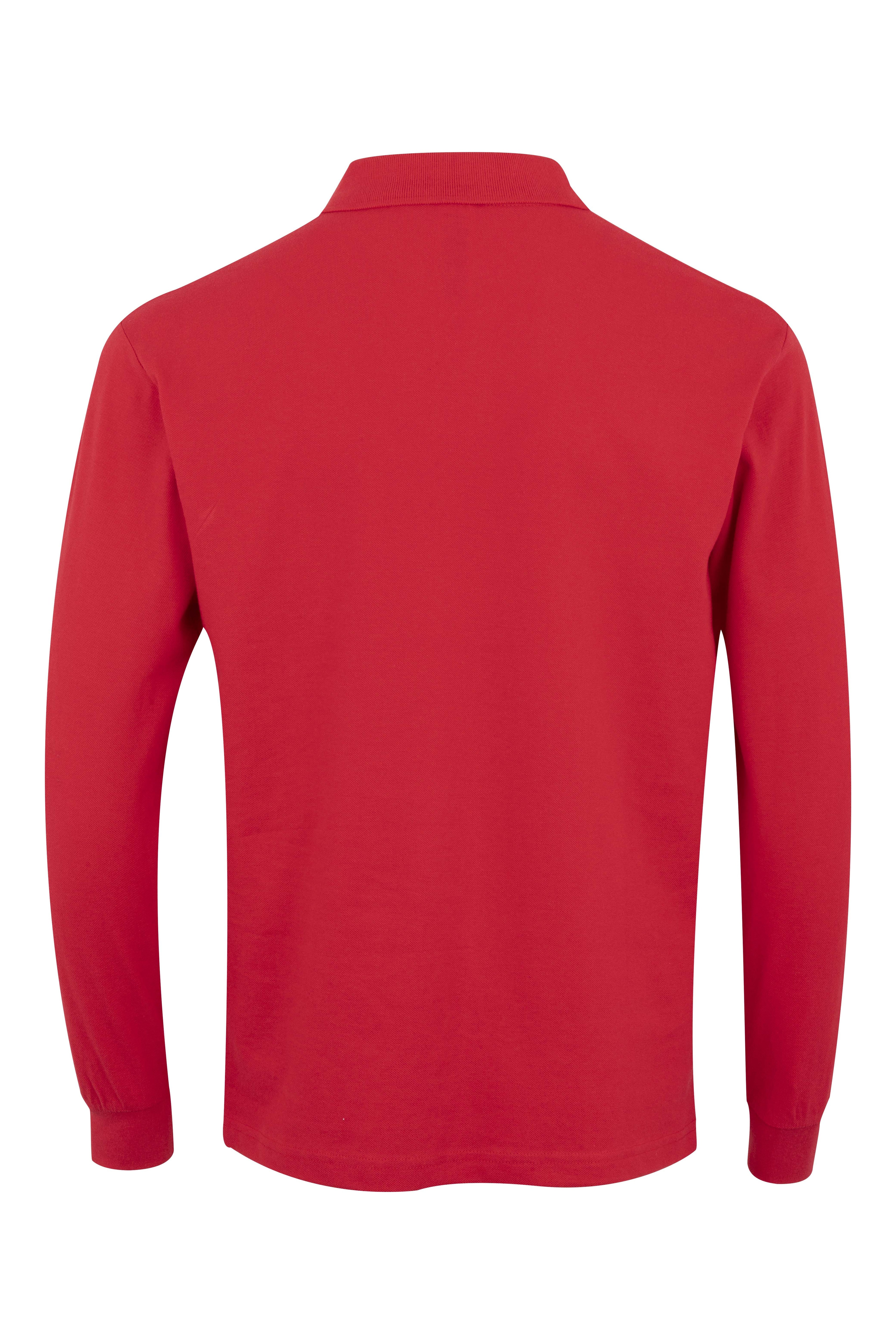TRICOU POLO MANECA LUNGA ROSU HOBART