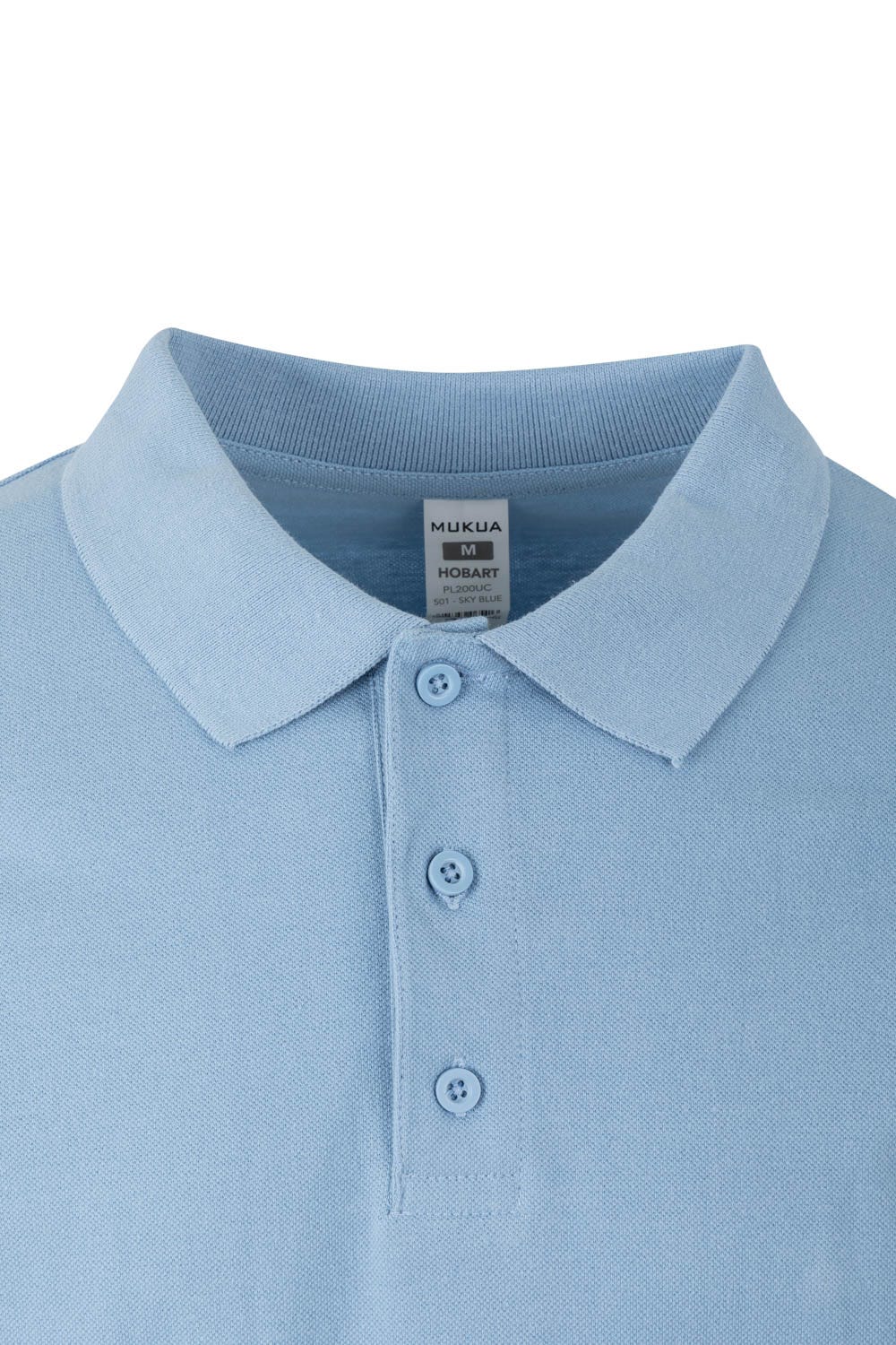 TRICOU POLO MANECA LUNGA ALBASTRU CELEST HOBART
