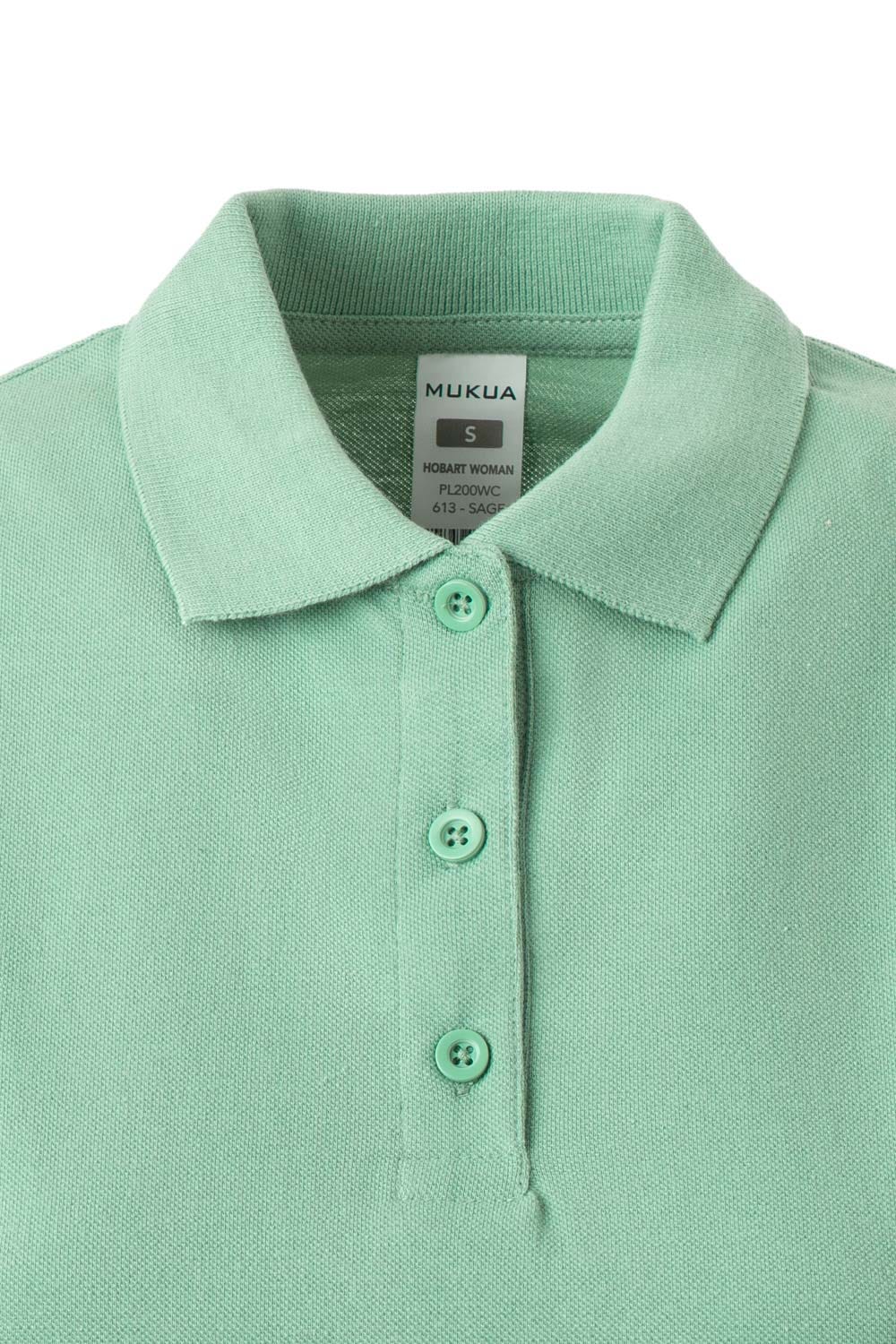 TRICOU POLO DAMA MANECA LUNGA VERDE SAGE HOBART WOMAN