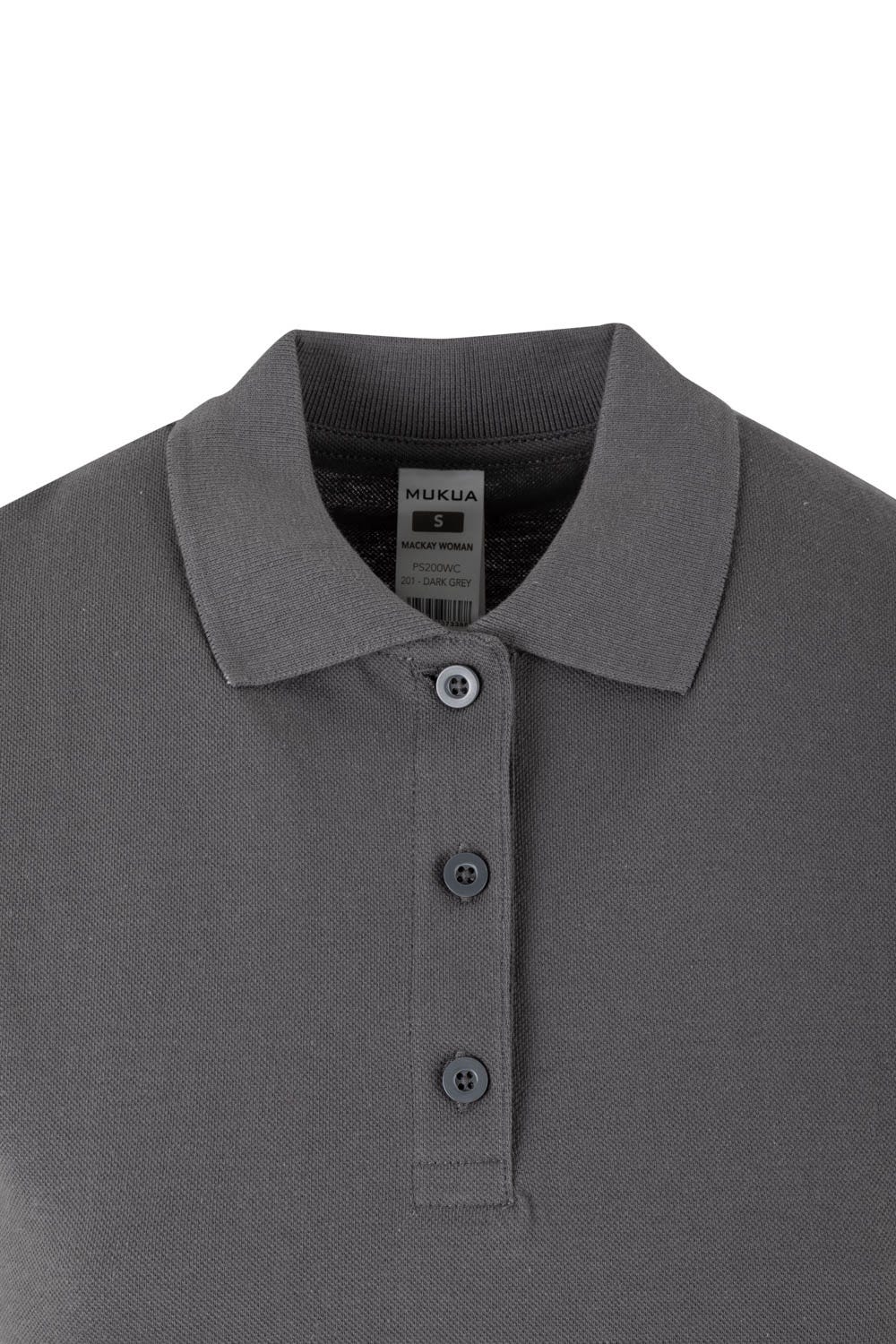TRICOU POLO DAMA MANECA SCURTA GRI INCHIS MACKAY WOMAN