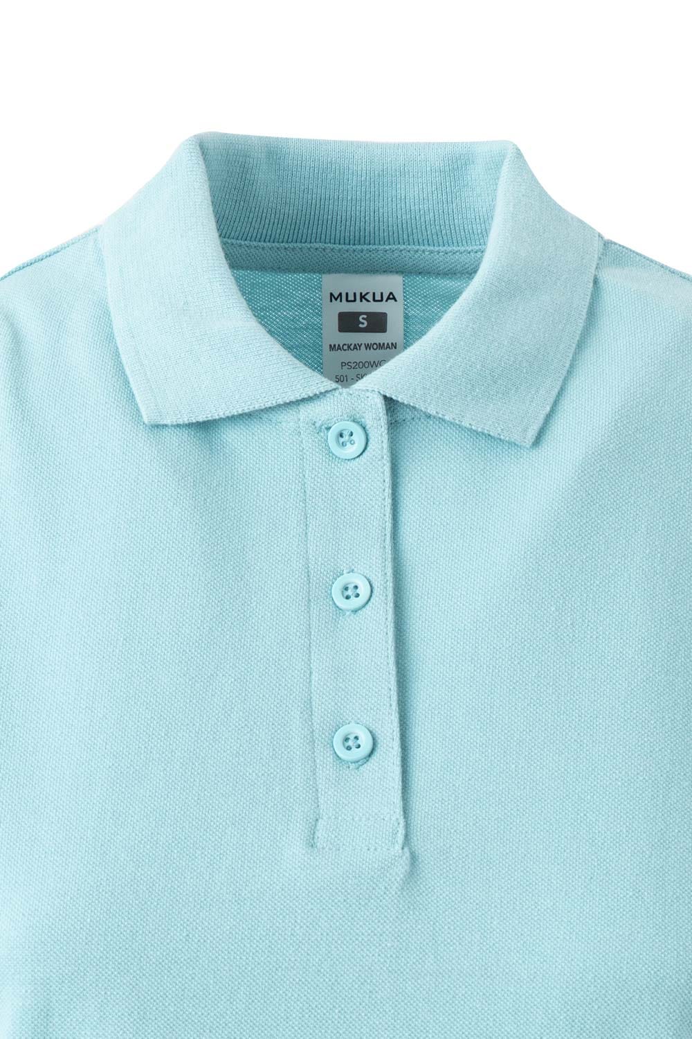 TRICOU POLO DAMA MANECA SCURTA ALBASTRU CELEST MACKAY WOMAN