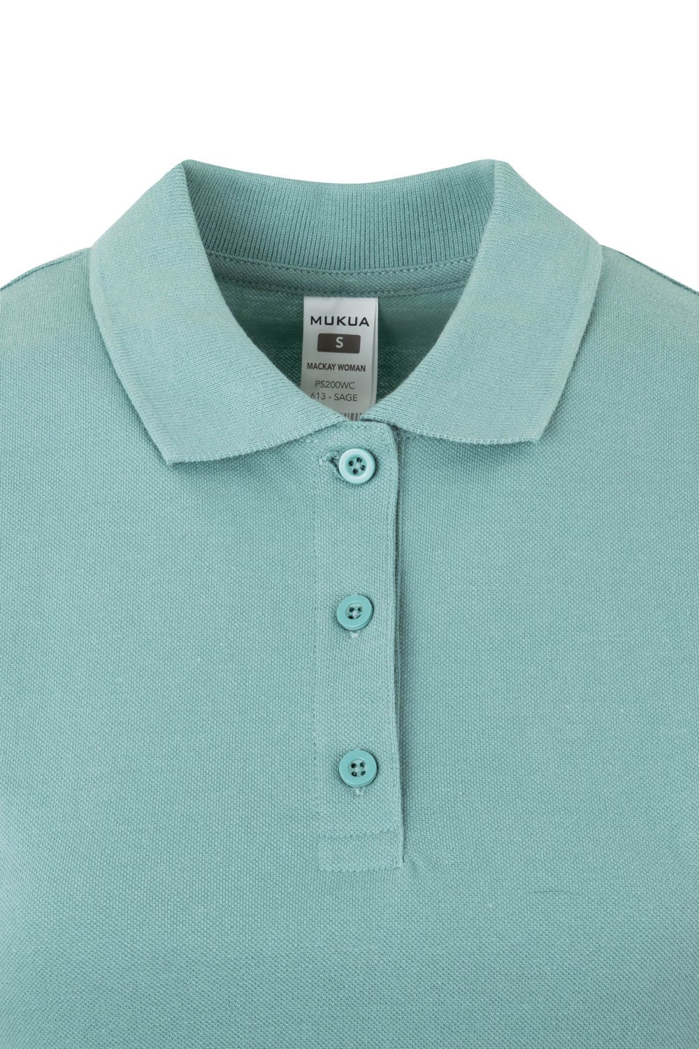 TRICOU POLO DAMA MANECA SCURTA VERDE SAGE MACKAY WOMAN
